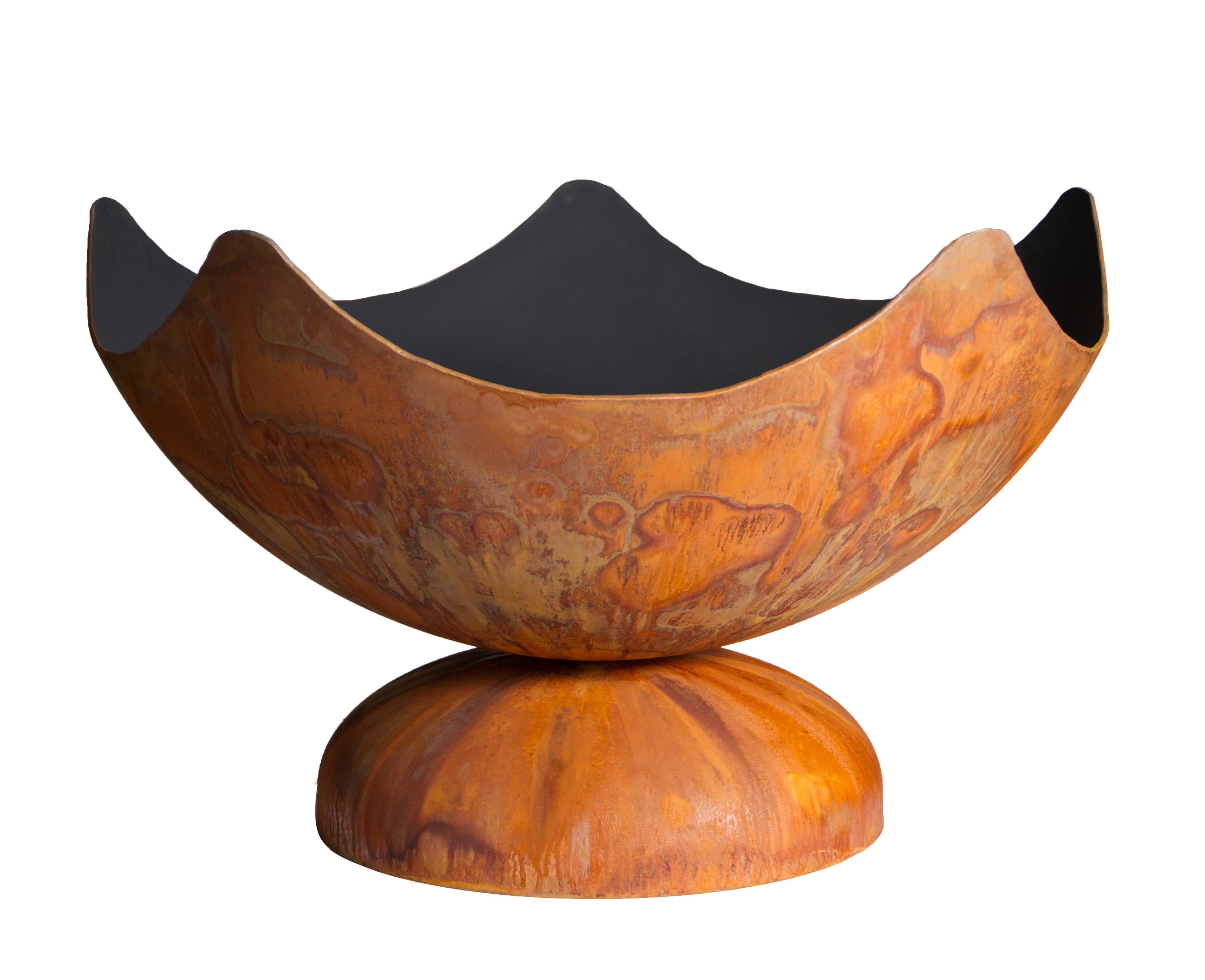 Ohio Flame Fire Stellar Series Natural Steel Finish Wood-Burning Artisan Fire Bowl