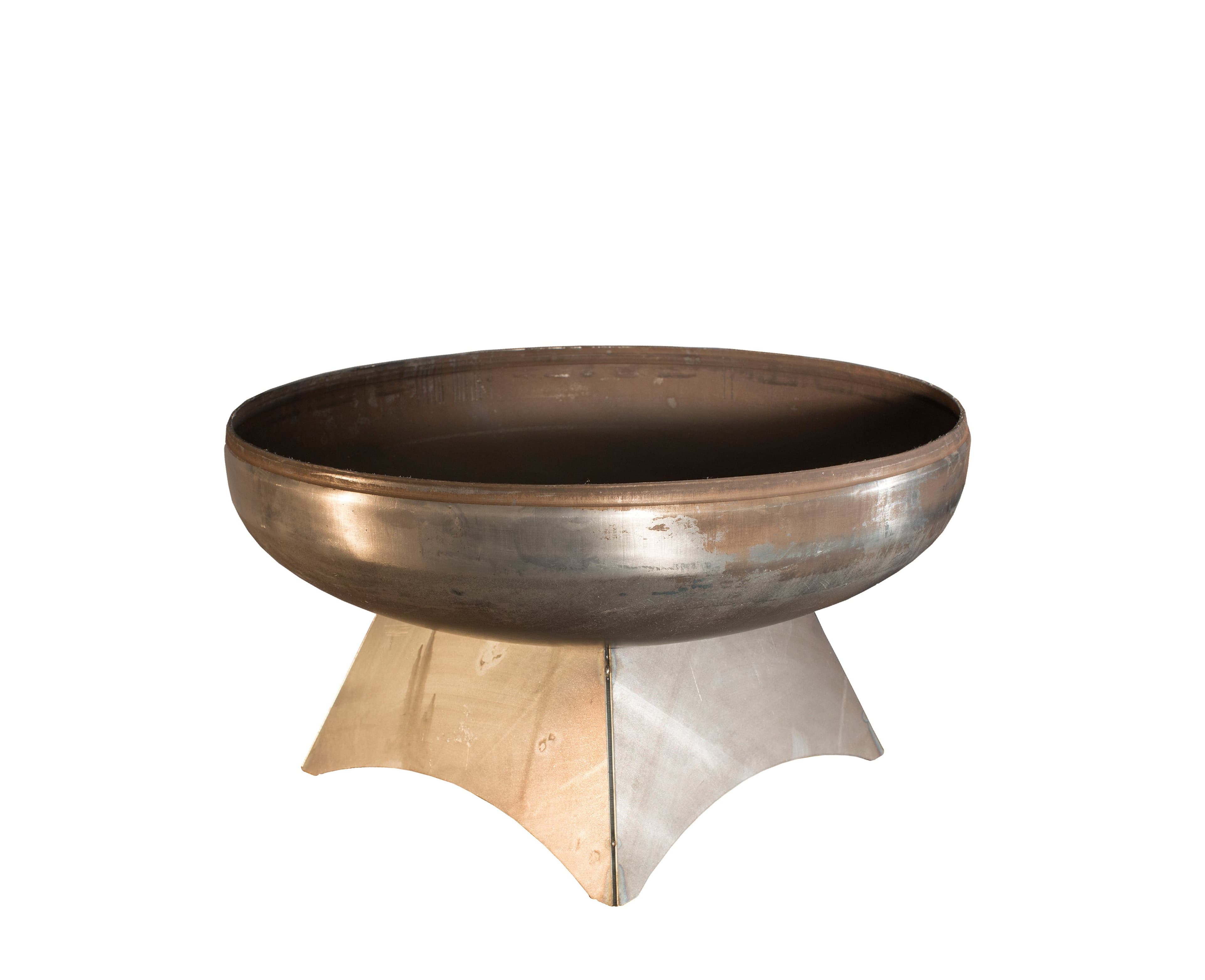 Ohio Flame Liberty Series with Standard Base Natural Steel Finish Wood-Burning Fire Pit